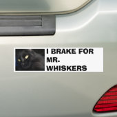 ICH BREMSE FÜR HERRN WHISKERS AUTOAUFKLEBER (Auf Auto)