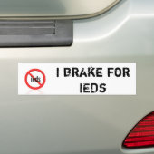 Ich bremse für ieds lustigen Armee-Autoaufkleber Autoaufkleber (Auf Auto)