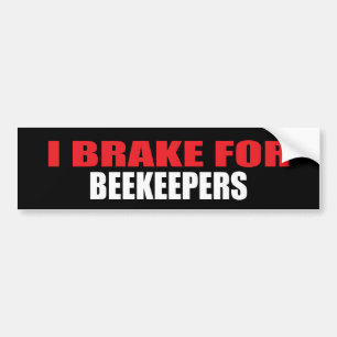 Ich bremse für Imker Autoaufkleber