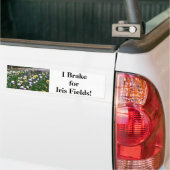 Ich bremse für Iris-Felder! Autoaufkleber (Auf Lkw)
