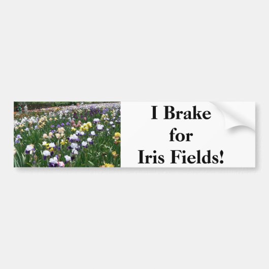 Ich bremse für Iris-Felder! Autoaufkleber (Vorne)
