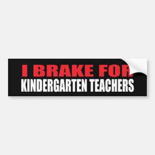 Ich bremse für Kindergärtnerinnen Autoaufkleber