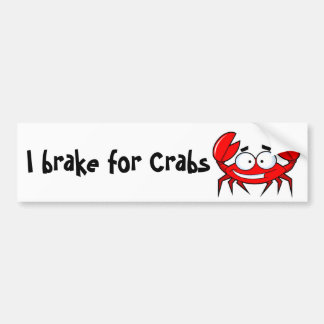Ich bremse für Krabben Autoaufkleber