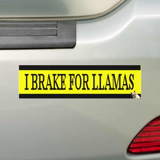 Ich bremse für LAMAS Autoaufkleber (Auf Auto)