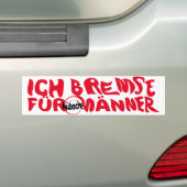 Ich Bremse für Männer Autoaufkleber (Auf Auto)