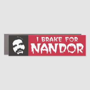 Ich bremse für Nandor Vampire Fan Auto Magnet