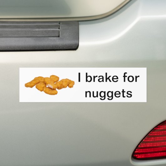 Ich bremse für Nuggets Autoaufkleber (Auf Auto)