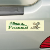 Ich bremse für Opossums! Autoaufkleber (Auf Auto)