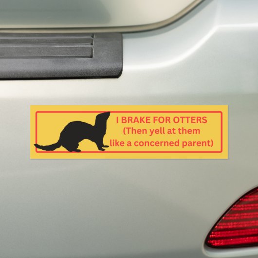 Ich bremse für Otters Autoaufkleber (Auf Auto)