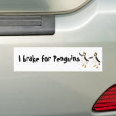 Ich bremse für Pinguine Autoaufkleber (Auf Auto)