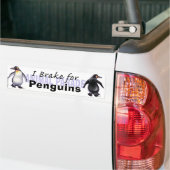 Ich bremse für Pinguine Autoaufkleber (Auf Lkw)