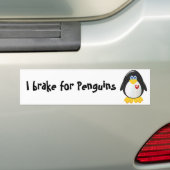 Ich bremse für Pinguine Autoaufkleber (Auf Auto)