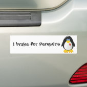 Ich bremse für Pinguine Autoaufkleber (Auf Auto)