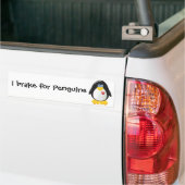 Ich bremse für Pinguine Autoaufkleber (Auf Lkw)