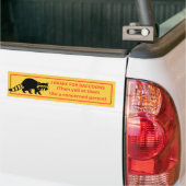 Ich bremse für Raccoons Autoaufkleber (Auf Lkw)