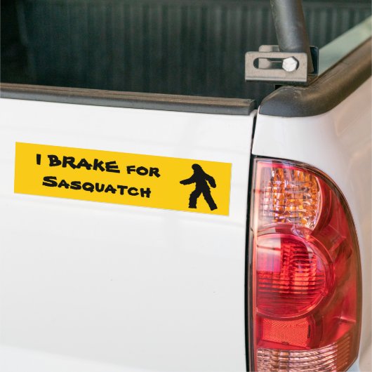 ICH BREMSE für Sasquatch Autoaufkleber (Auf Lkw)