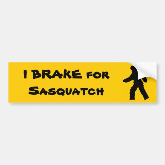 ICH BREMSE für Sasquatch Autoaufkleber (Vorne)
