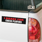 Ich bremse für Schach-Spieler Autoaufkleber (Auf Lkw)