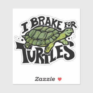 Ich bremse für Schildkröten Aufkleber