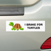 Ich bremse für Schildkröten Autoaufkleber (Auf Auto)