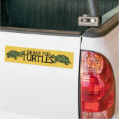 Ich bremse für Schildkröten Autoaufkleber (Auf Lkw)