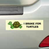 Ich bremse für Schildkröten Autoaufkleber (Auf Auto)