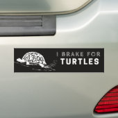 Ich bremse für Schildkröten Autoaufkleber Niedlich (Auf Auto)