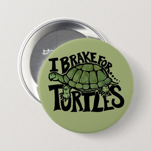 Ich bremse für Schildkröten Button (Vorne & Hinten)