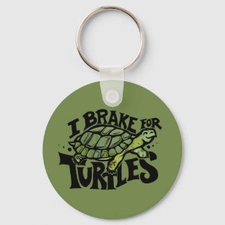 Ich bremse für Schildkröten Schlüsselanhänger