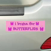Ich bremse für SCHMETTERLINGE Autoaufkleber (Auf Auto)