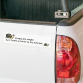 Ich bremse für Schnecken… Autoaufkleber (Auf Lkw)