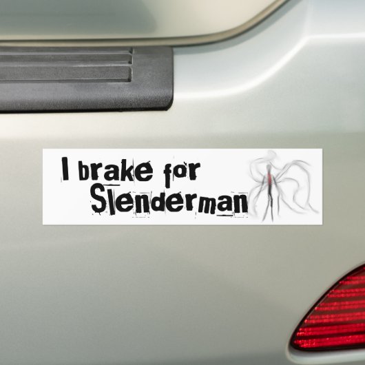 Ich bremse für Slenderman Autoaufkleber (Auf Auto)