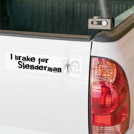 Ich bremse für Slenderman Autoaufkleber (Auf Lkw)