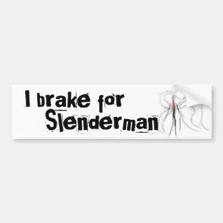 Ich bremse für Slenderman Autoaufkleber
