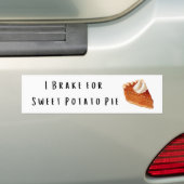 Ich bremse für süßen Kartoffelkuchen Autoaufkleber (Auf Auto)