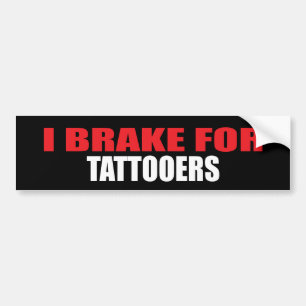 Ich bremse für Tattooers Autoaufkleber