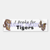 Ich bremse für Tiger Autoaufkleber (Vorne)
