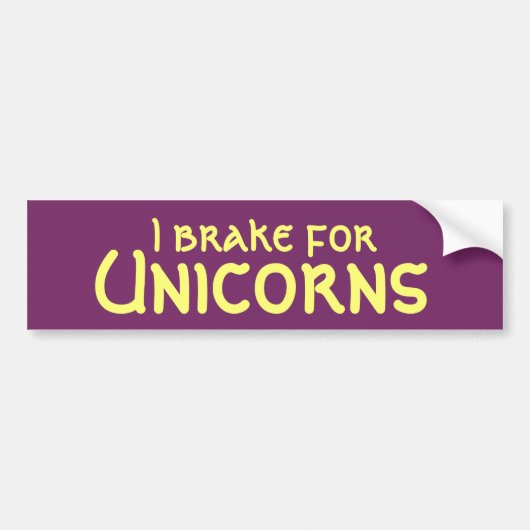 Ich bremse für Unicorns-Autoaufkleber Autoaufkleber (Vorne)