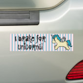 Ich bremse für Unicorns-Autoaufkleber Autoaufkleber (Auf Auto)