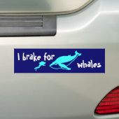 Ich bremse für Wale Autoaufkleber (Auf Auto)