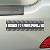 Ich bremse für Werewolves-Autoaufkleber Autoaufkleber (Auf Auto)