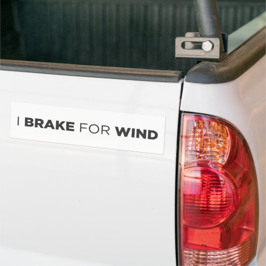 ICH BREMSE FÜR WIND AUTOAUFKLEBER (Auf Lkw)