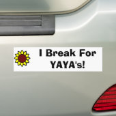 Ich bremse für YaYas! Autoaufkleber (Auf Auto)