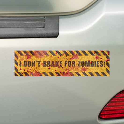 Ich bremse nicht für Zombies Autoaufkleber (Auf Auto)