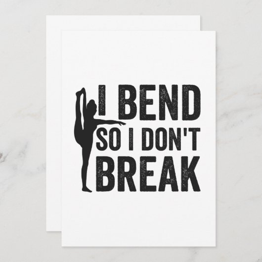 Ich bringe also kein lustiges Yoga-Geschenk durch Einladung (Vorne/Hinten)