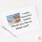 Ich bringe Babys auf Puppenaufklebern Rechteckiger Aufkleber (Umschlag)