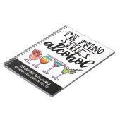 Ich bringe den alkoholischen Cocktails Spaß Notizblock (Linke Seite)