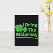 Ich bringe den Shenanigans Funny St Patricks Day Karte (Gelbe Blume)