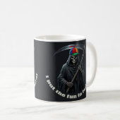 Ich bringe den Spaß ins Begräbnis Kaffeetasse (VorderseiteRechts)