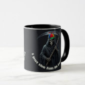 Ich bringe den Spaß ins Begräbnis Tasse (VorderseiteRechts)
